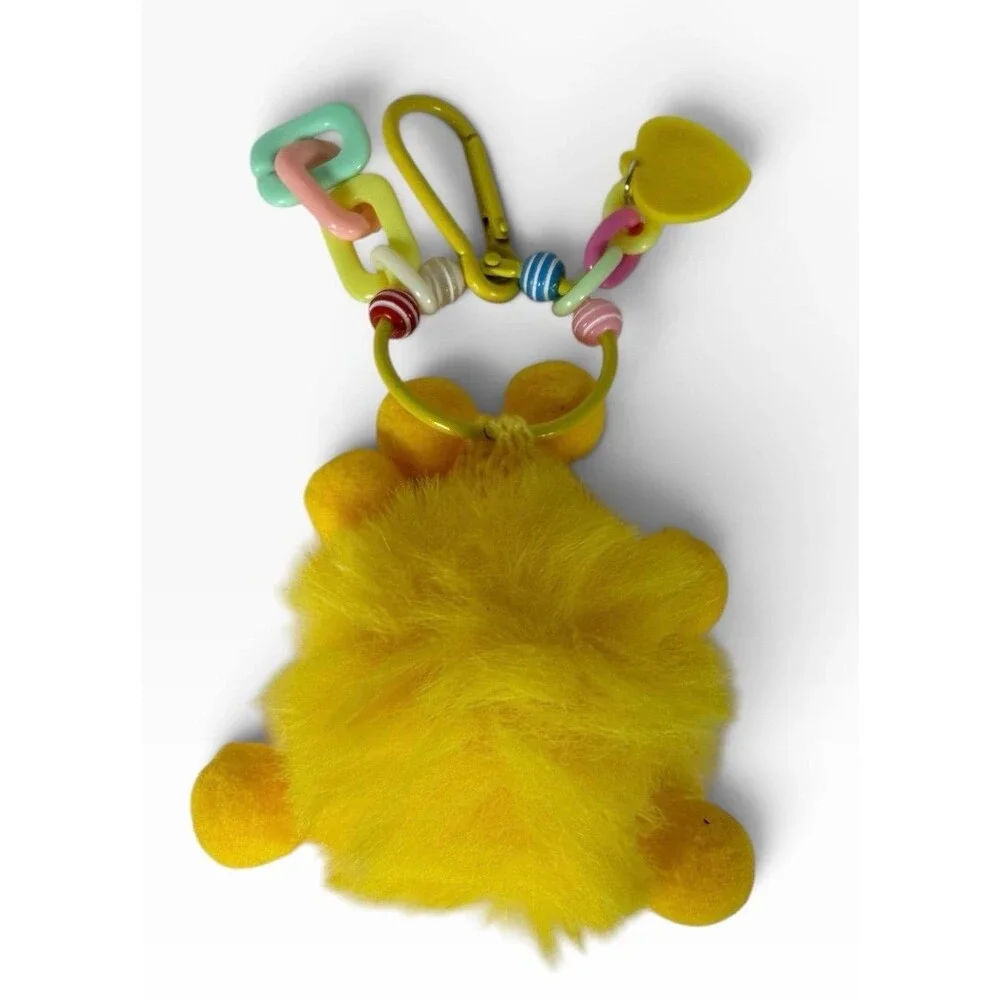 Cute Rex Ball Figurine Hanging Decoration Dolls Car Keychain 5.5in YELLOW